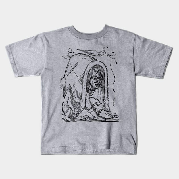 Grotesque #42 The Drolatic Dreams of Pantagruel (1565) Kids T-Shirt by n23tees